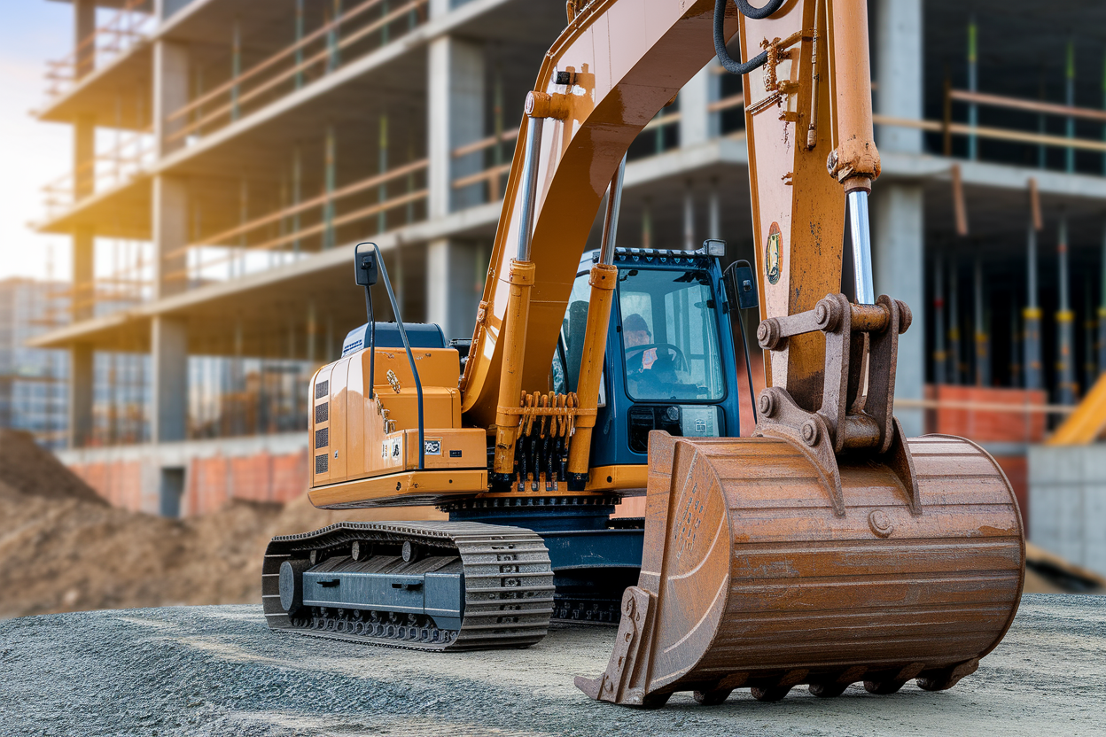pelleteuse-coloree-chantier-echafaudage