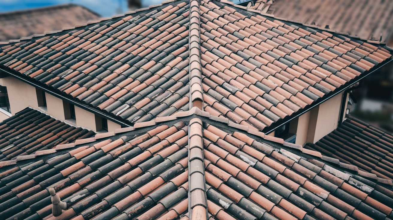 maison-toiture-tuiles-ciel-bleu