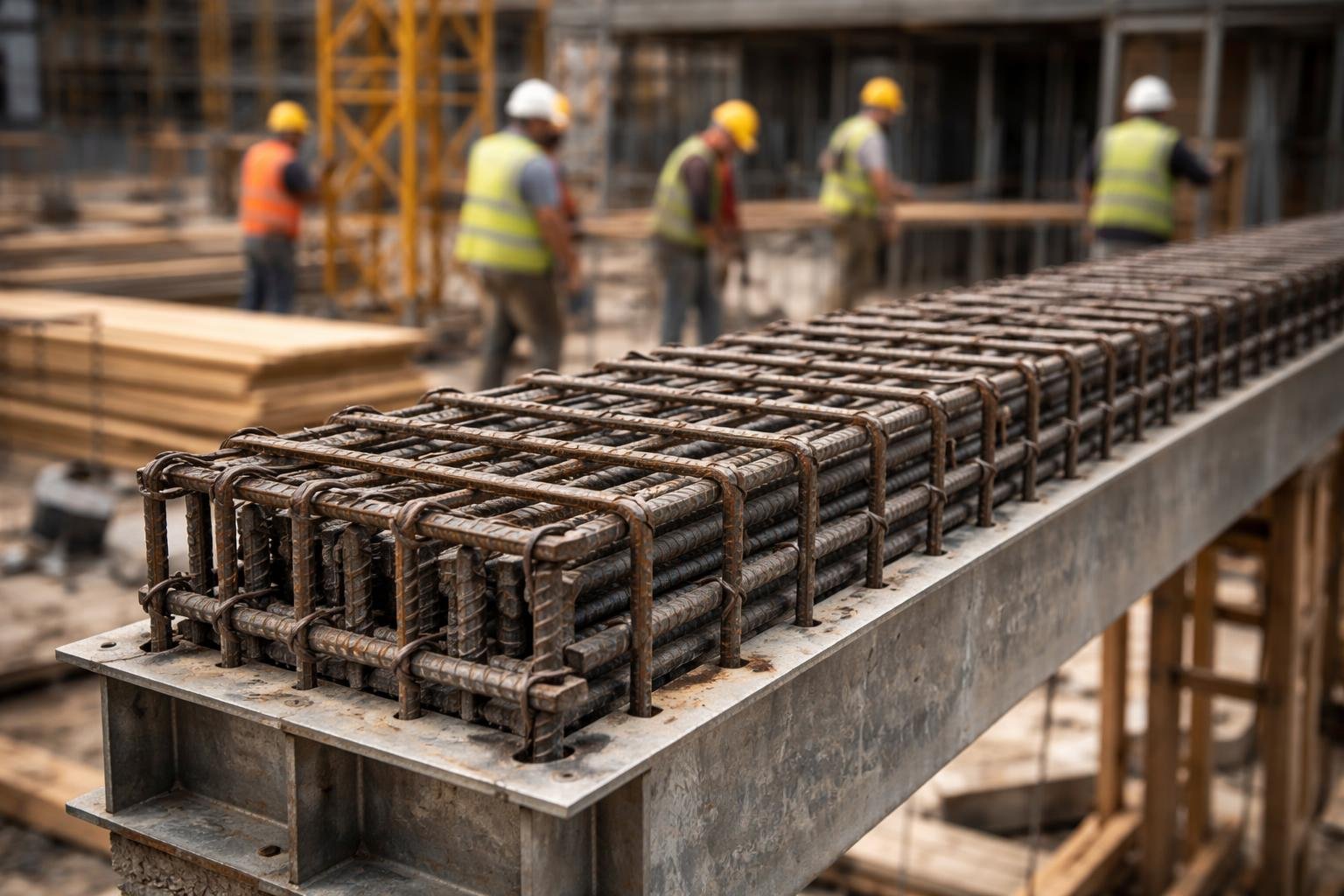 chantier-linteau-metal-barres-travailleurs