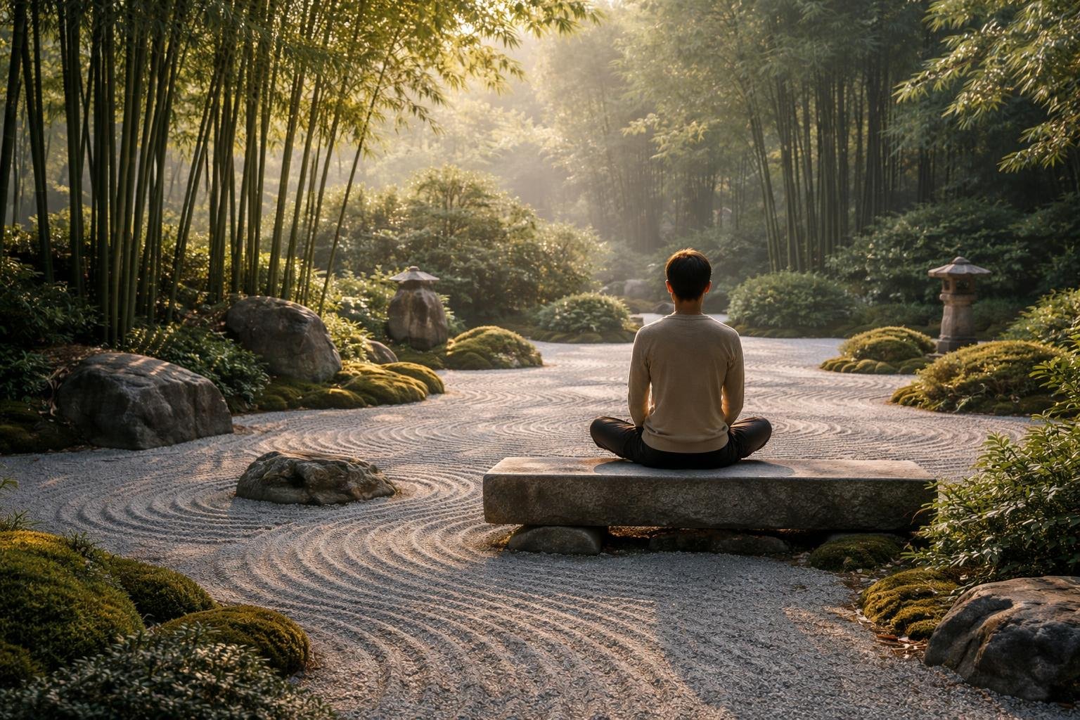 jardin-zen-graviers-pierres-bambous