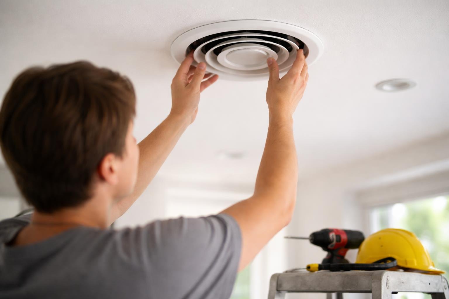personne-travaille-ventilation-plafond